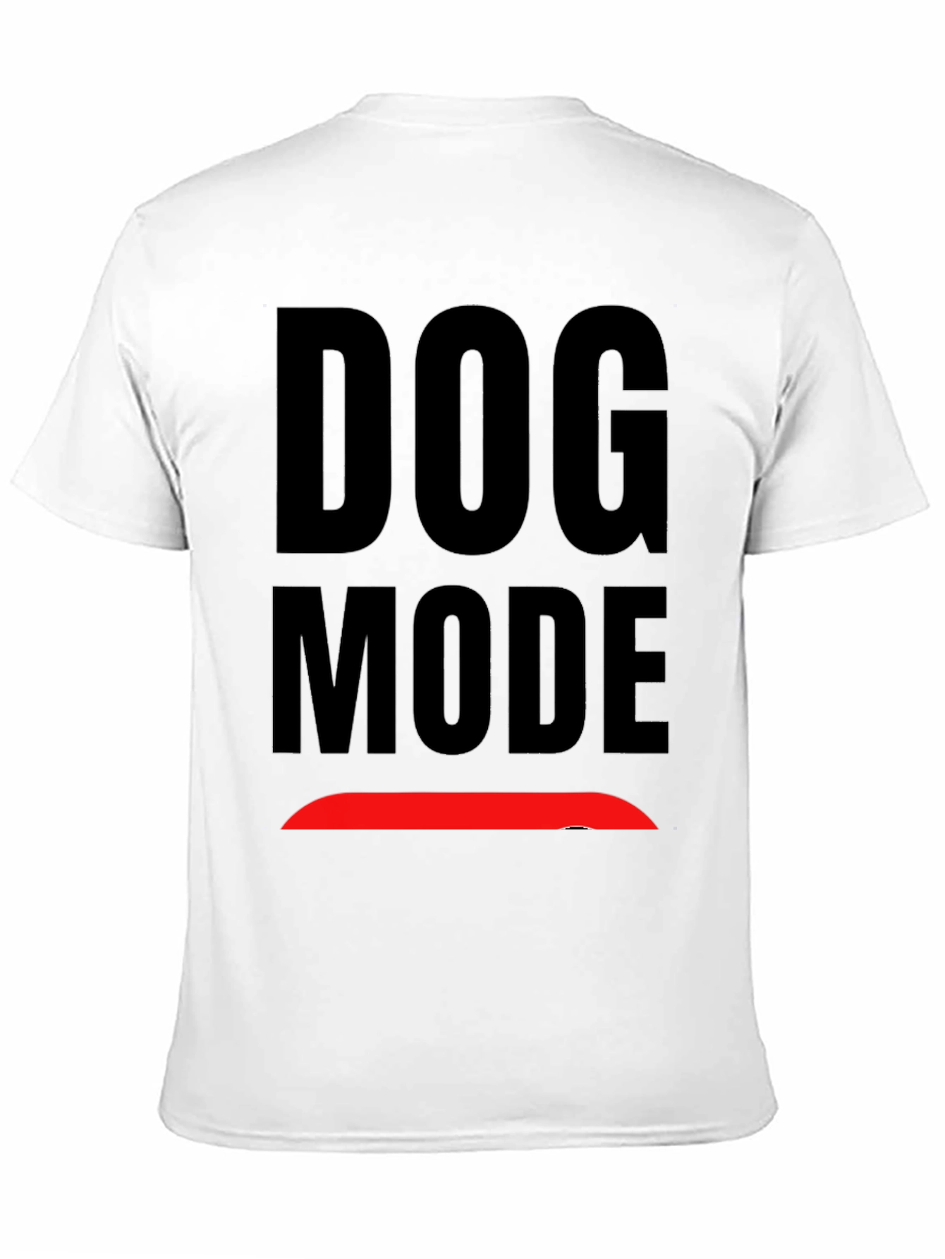 Dog Mode Graphic Black T-Shirt
