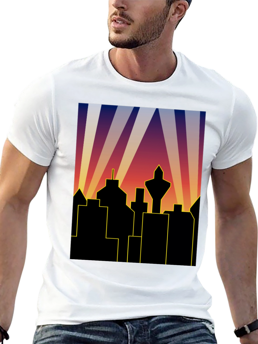Retro City Skyline T-Shirt