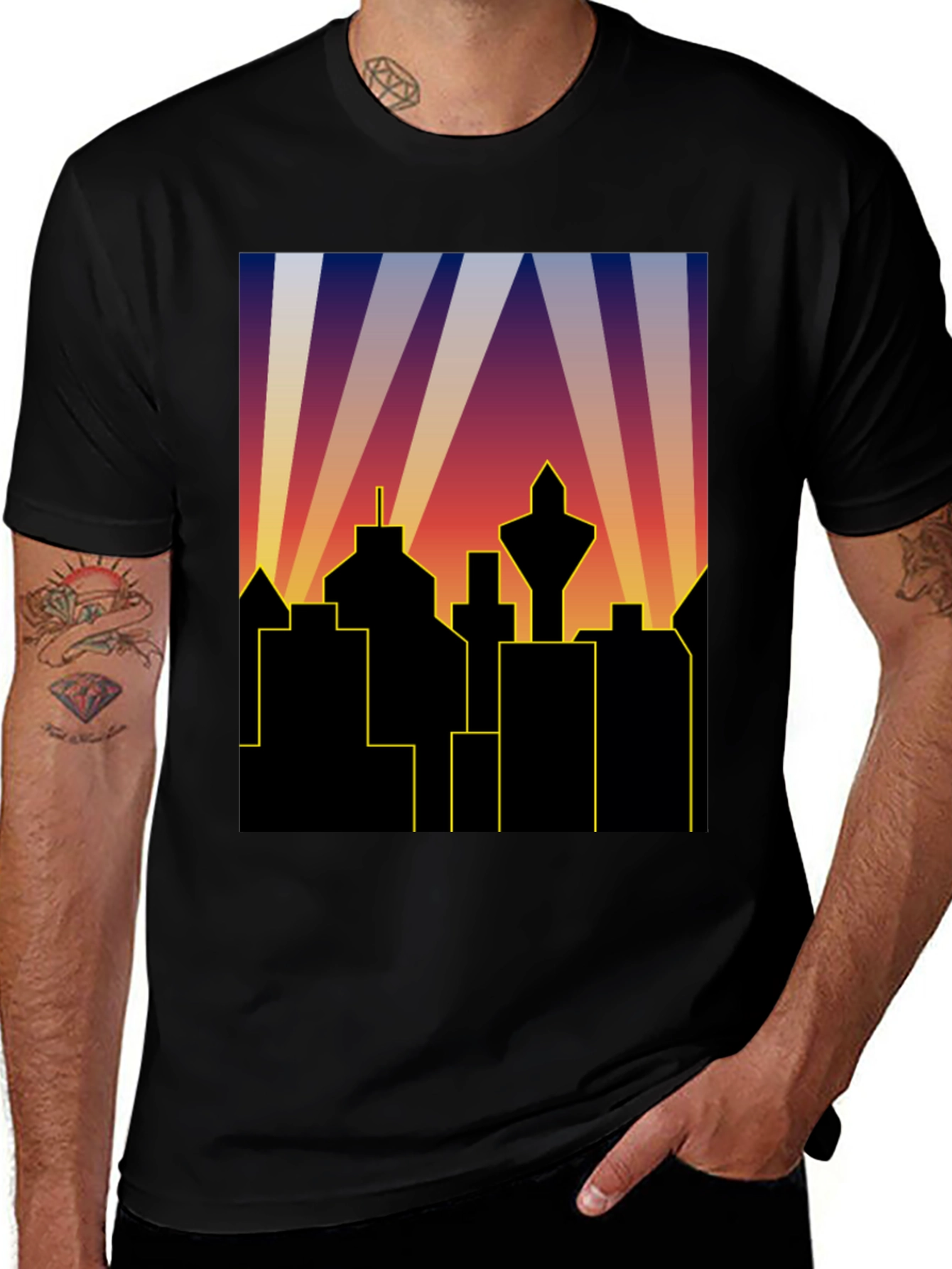 Retro City Skyline T-Shirt