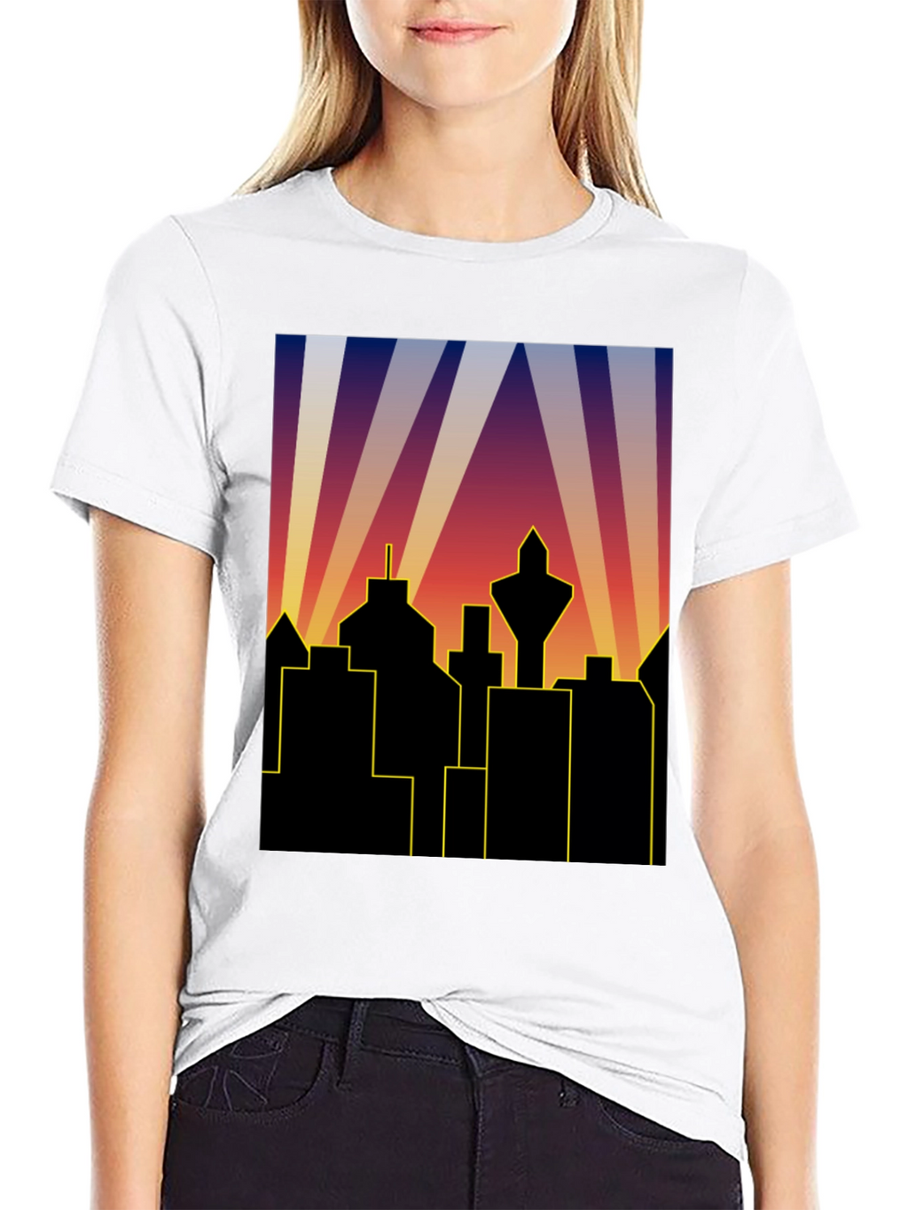 Retro City Skyline T-Shirt