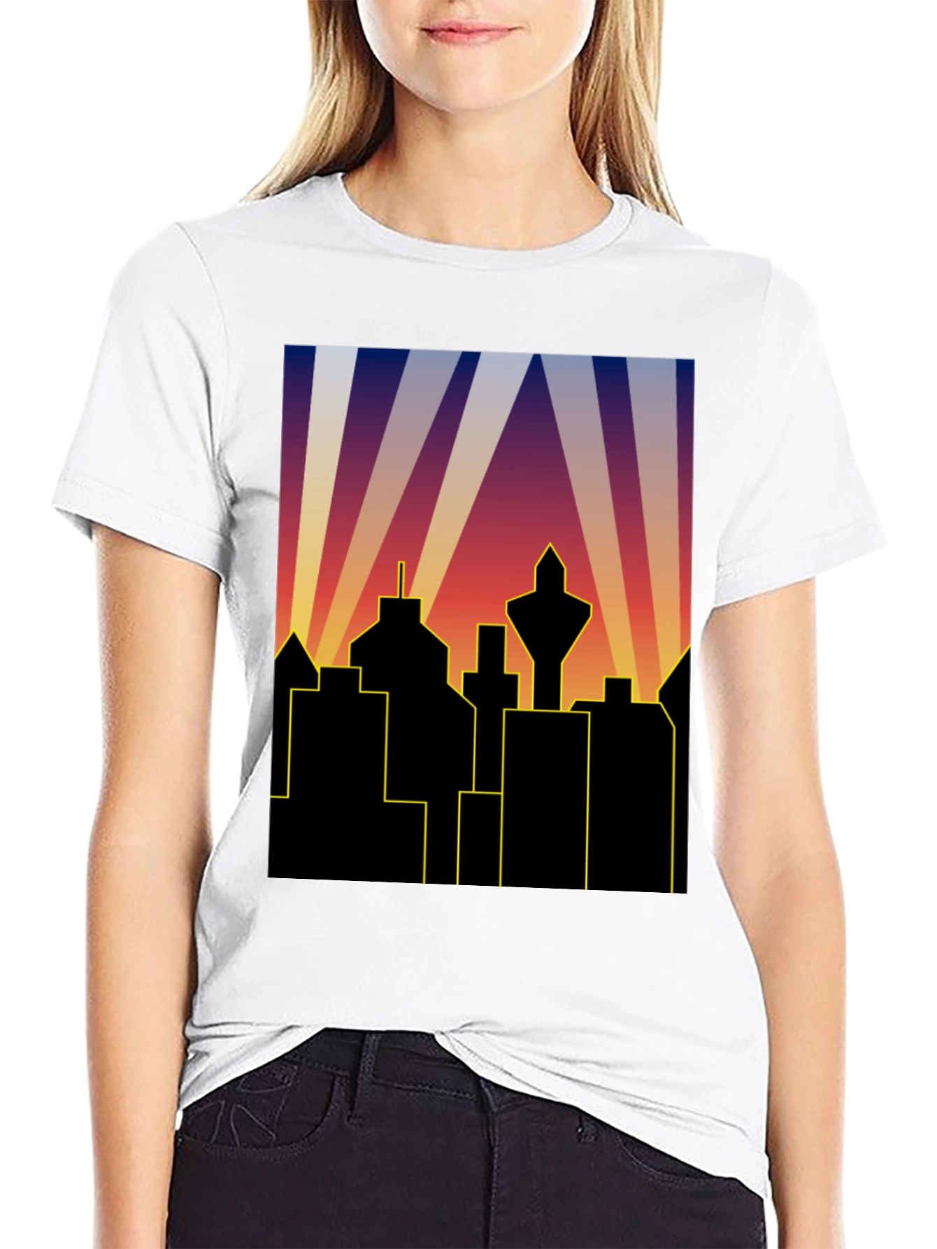Retro City Skyline T-Shirt