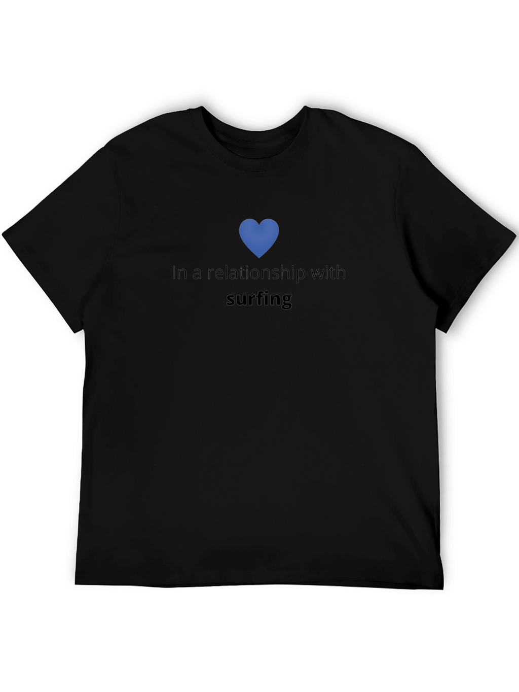 Surfing Relationship T-Shirt - Black