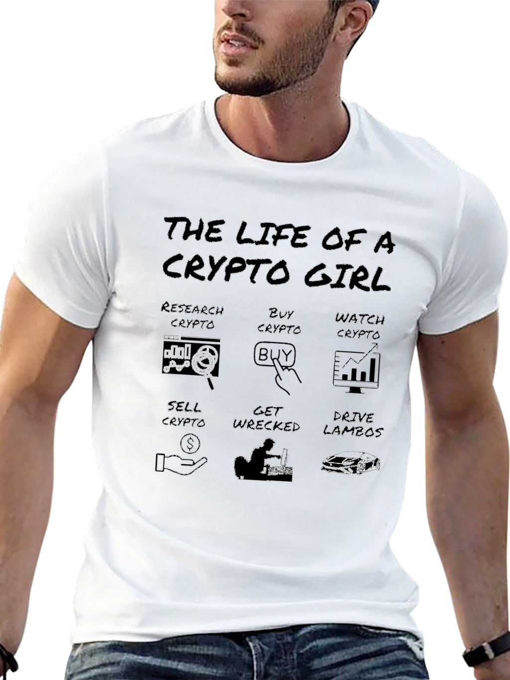 Crypto Girl Black T-Shirt