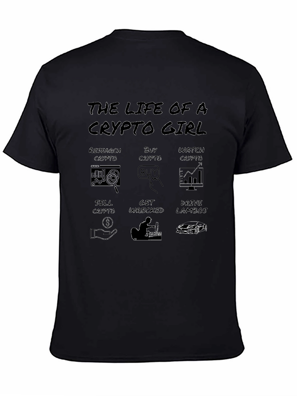 Crypto Girl Black T-Shirt