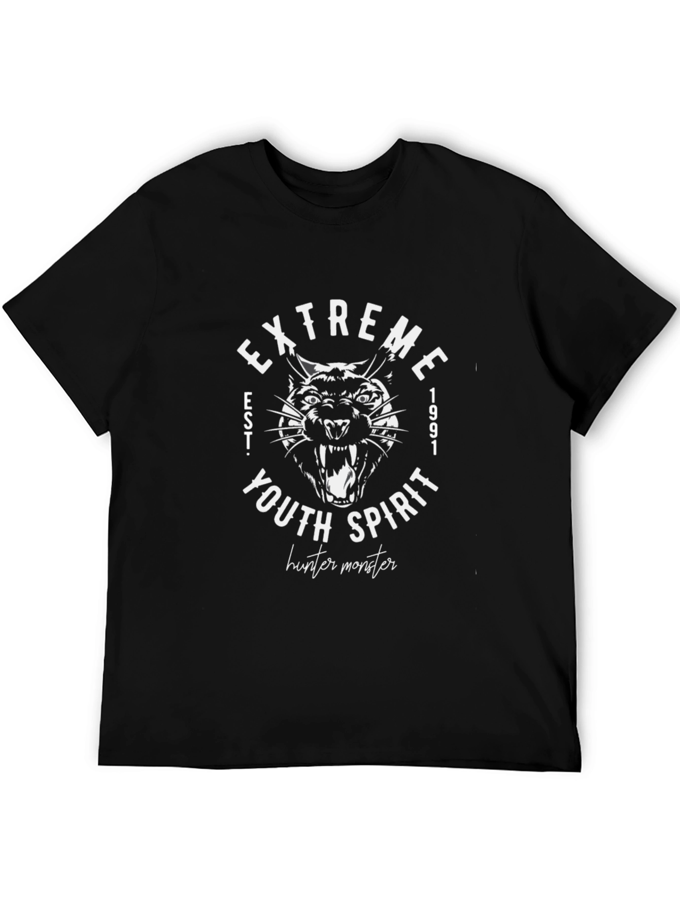 Extreme Youth Spirit Black Graphic Tee