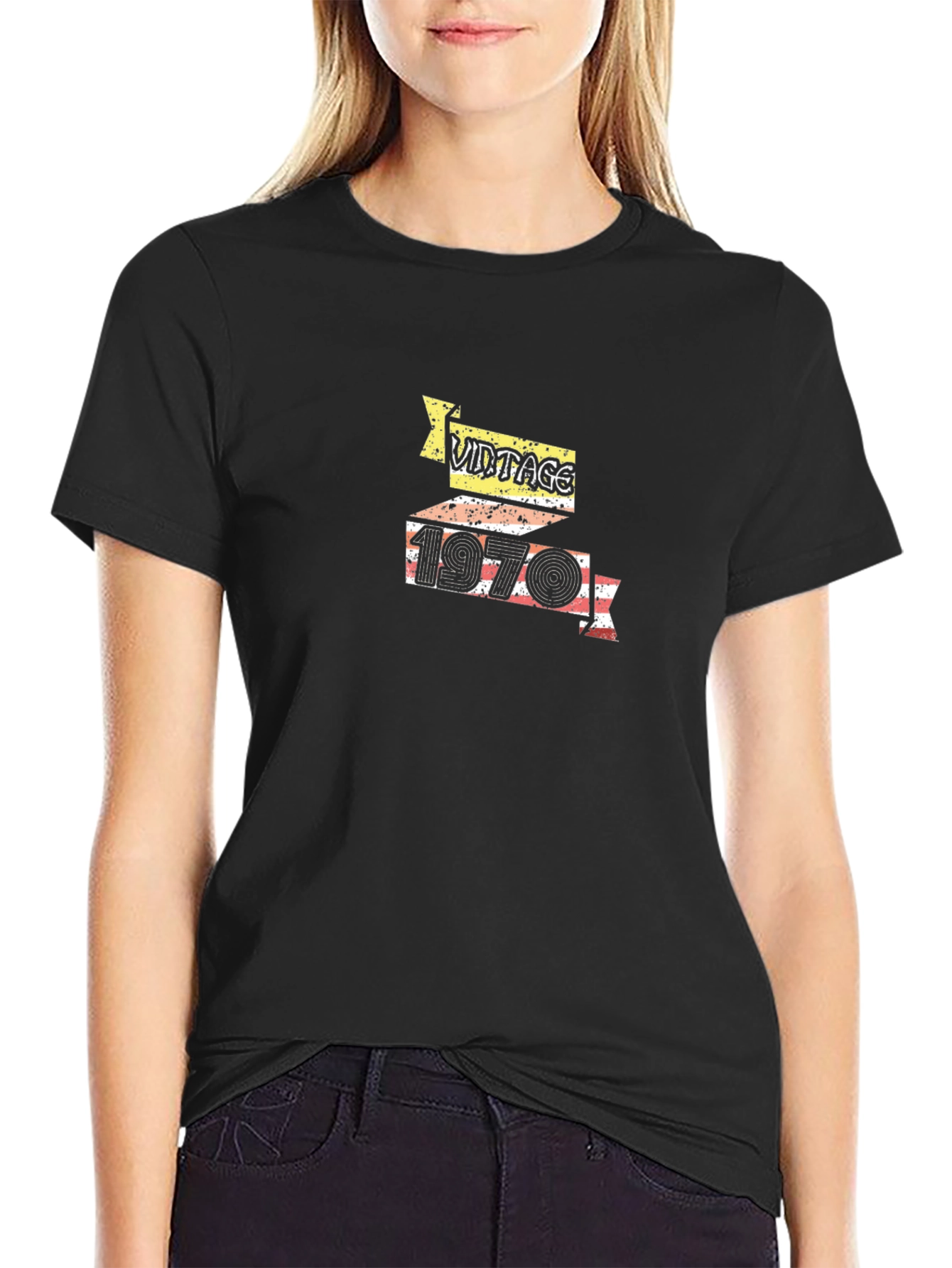 Vintage 1970 Graphic Print T-Shirt