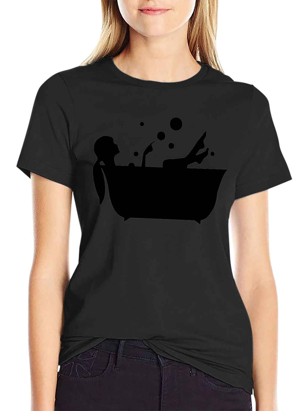 Relaxing Bathtub T-Shirt - Minimalist Style