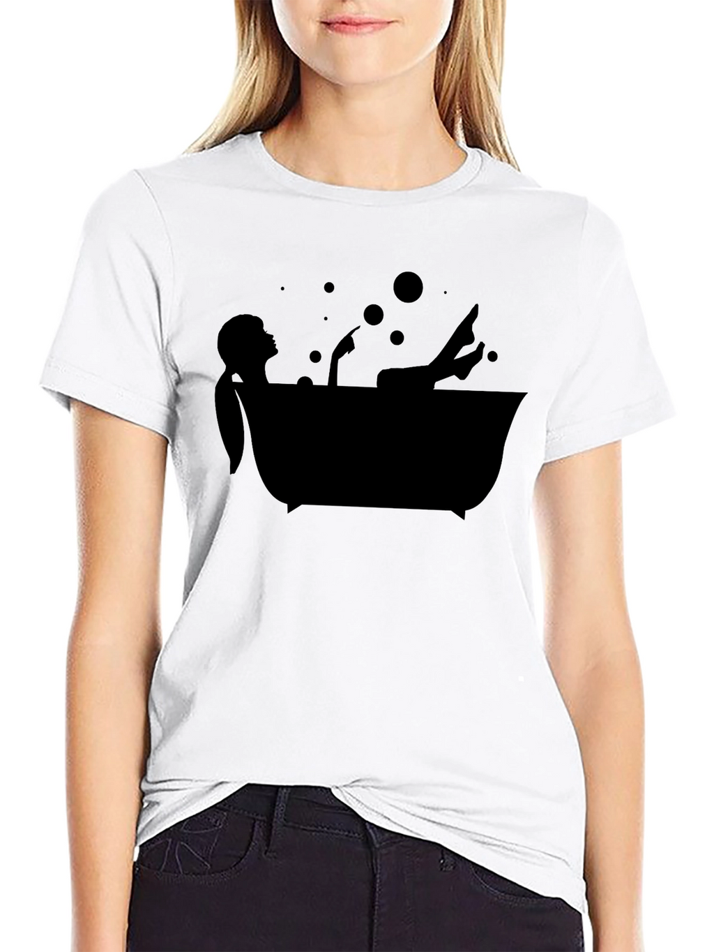 Relaxing Bathtub T-Shirt - Minimalist Style