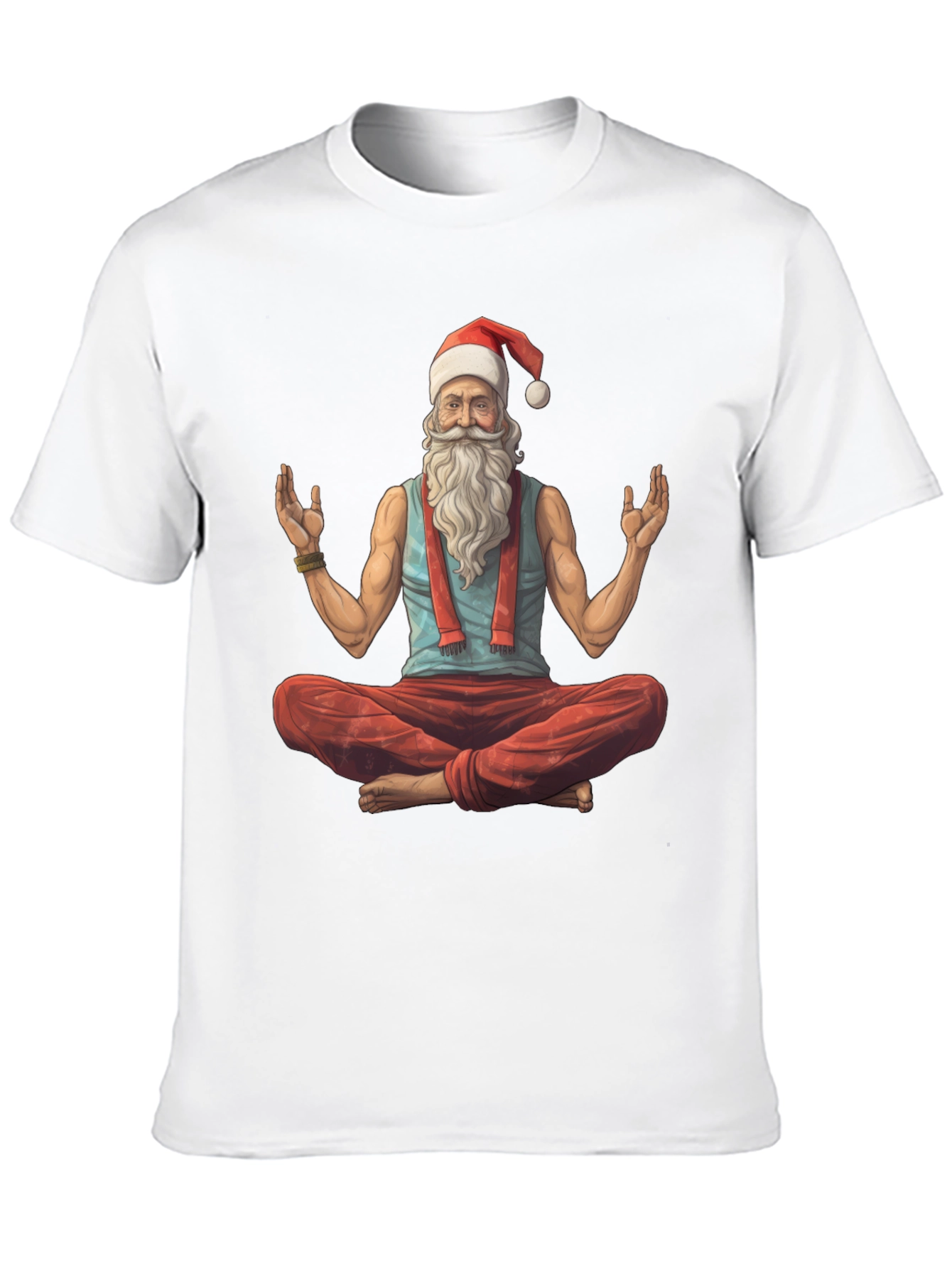 Zen Santa T-Shirt - Holiday Yoga Tee