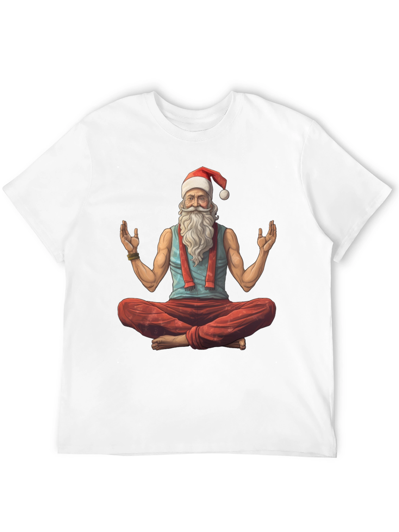 Zen Santa T-Shirt - Holiday Yoga Tee