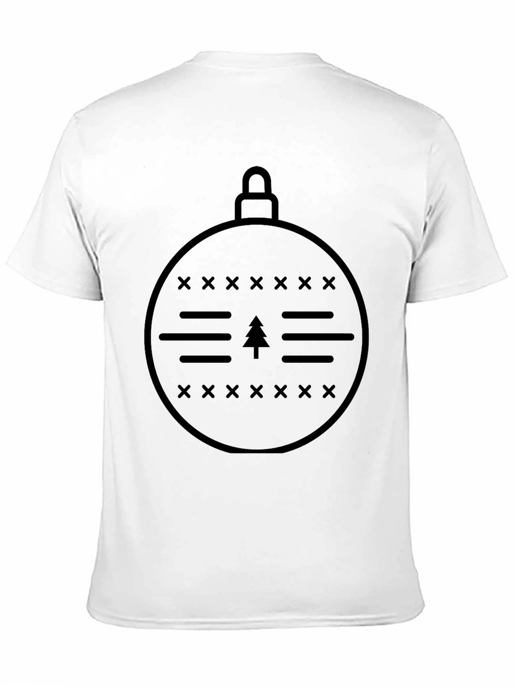 Minimalist Christmas Ornament Graphic T-Shirt