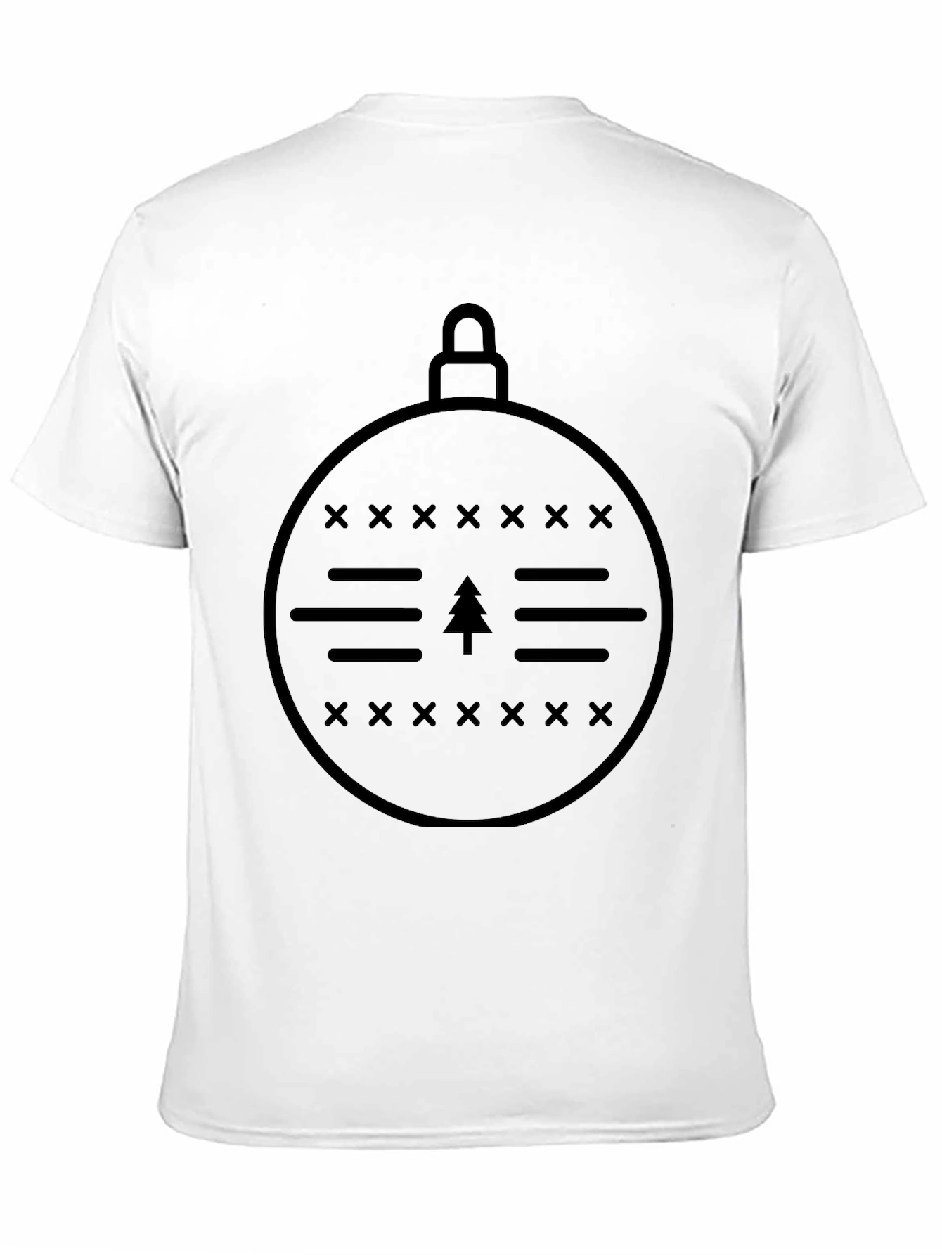Minimalist Christmas Ornament Graphic T-Shirt