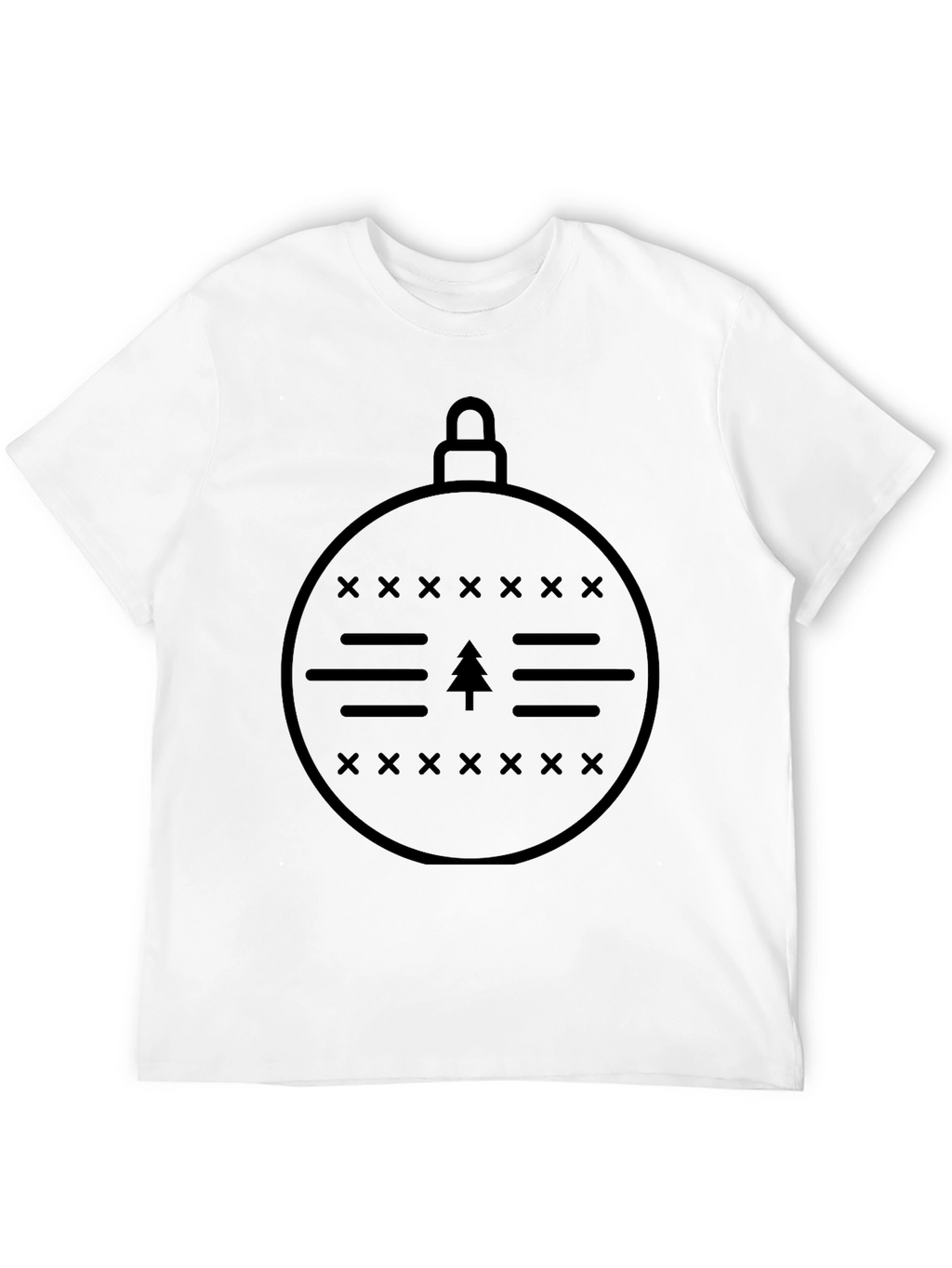 Minimalist Christmas Ornament Graphic T-Shirt