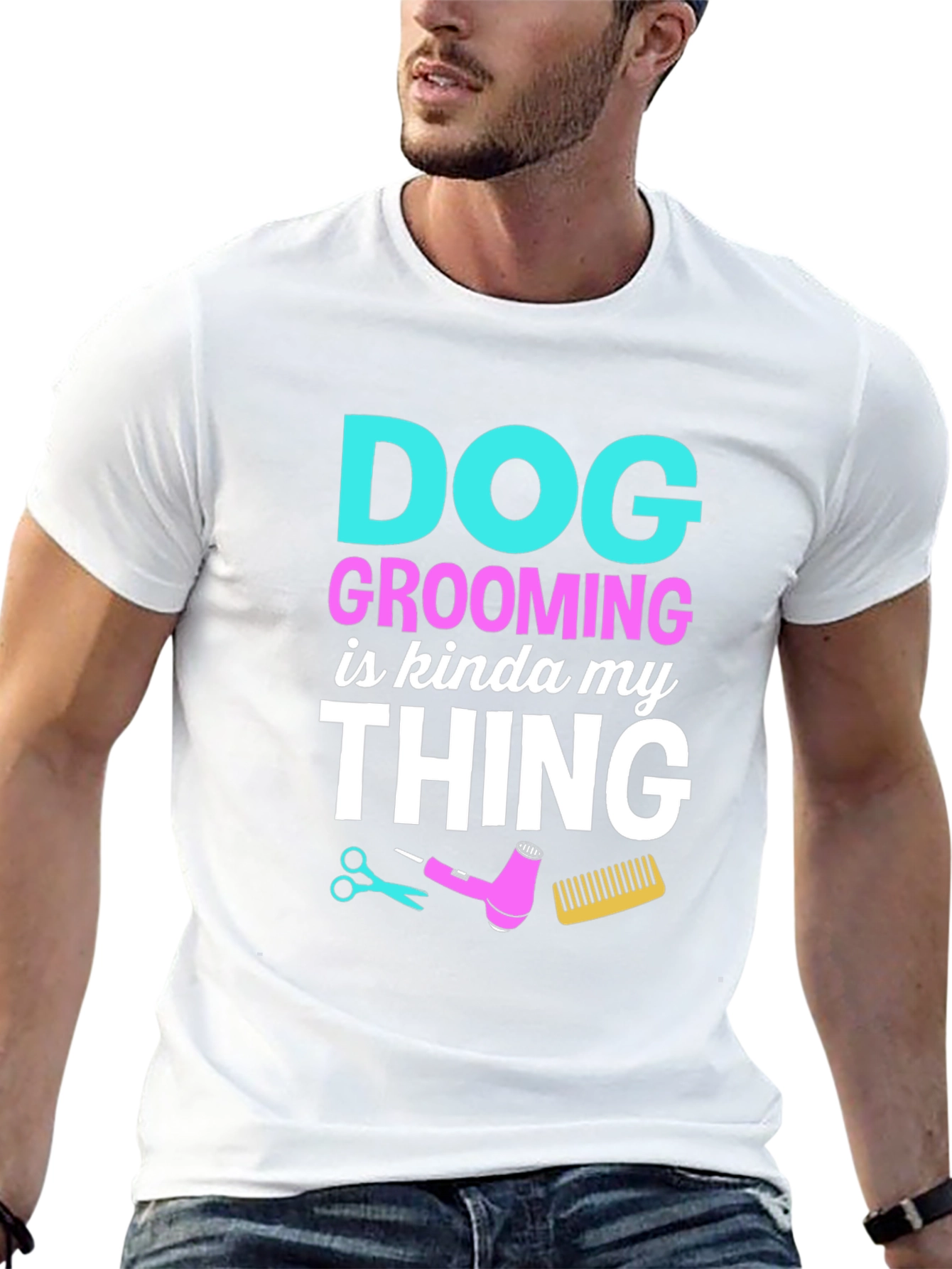 Dog Grooming Is My Thing Black T-Shirt