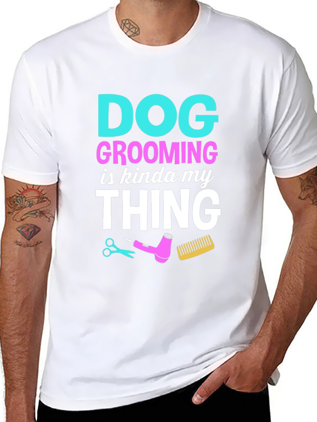 Dog Grooming Is My Thing Black T-Shirt