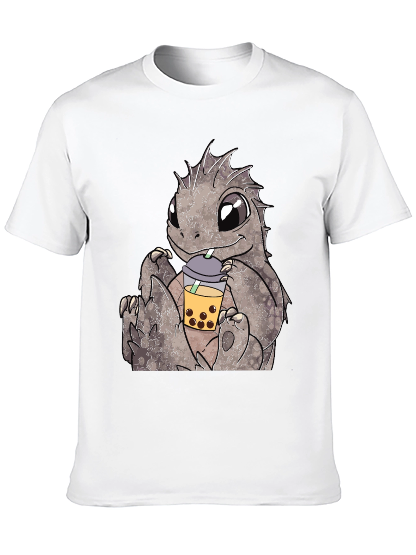 Cute Dinosaur Bubble Tea Graphic Tee
