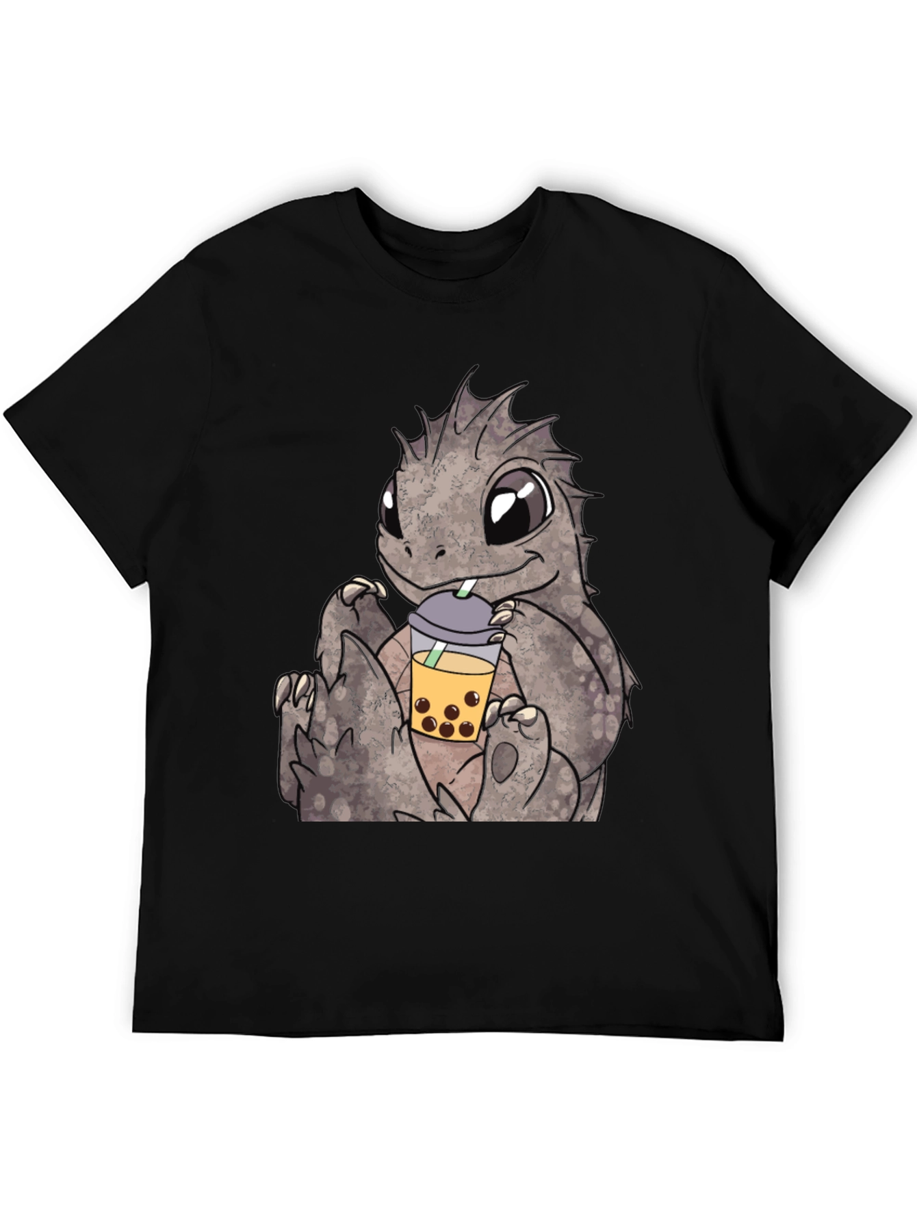 Cute Dinosaur Bubble Tea Graphic Tee