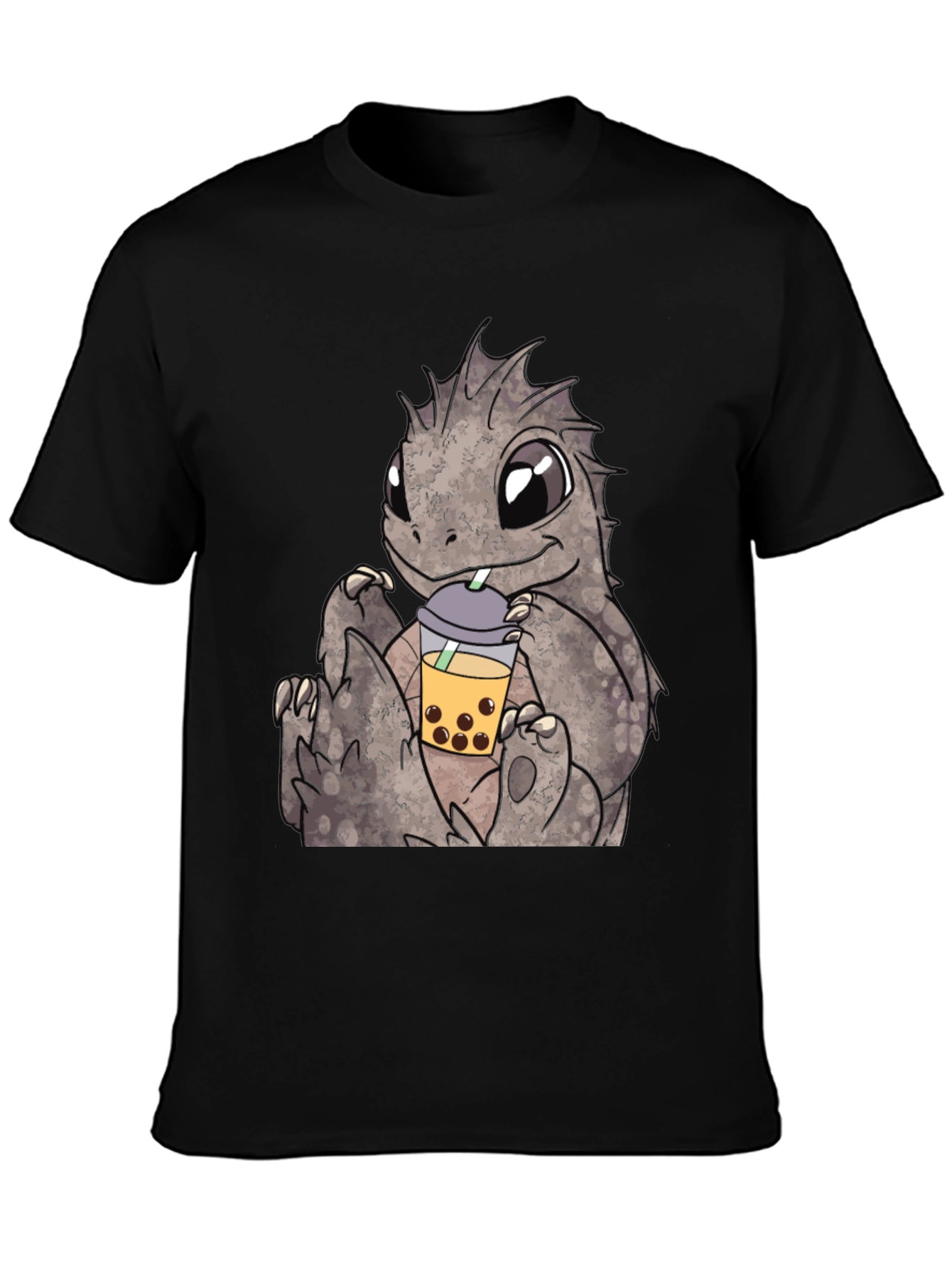 Cute Dinosaur Bubble Tea Graphic Tee