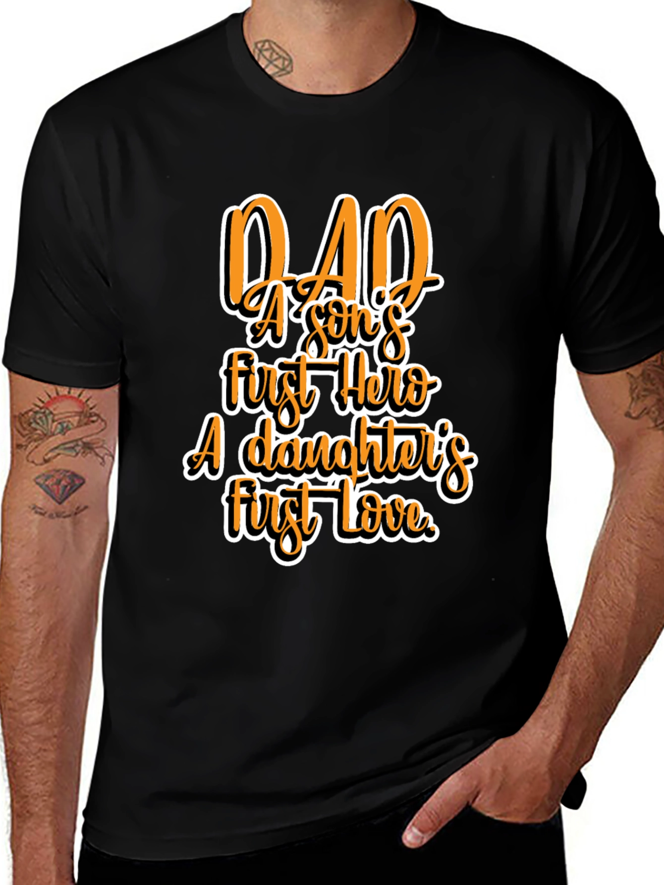 Dad Hero Love Graphic T-Shirt