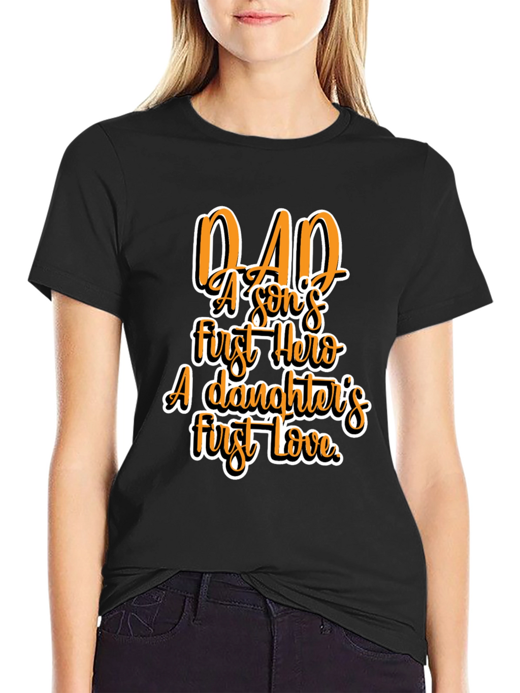 Dad Hero Love Graphic T-Shirt