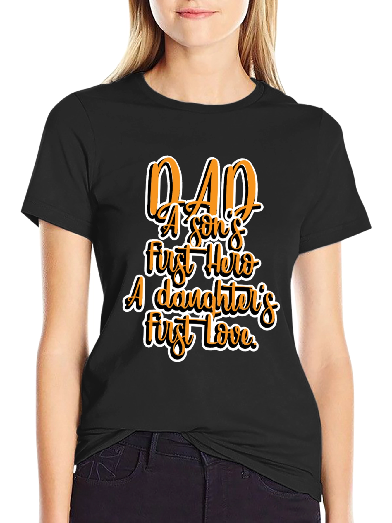 Dad Hero Love Graphic T-Shirt