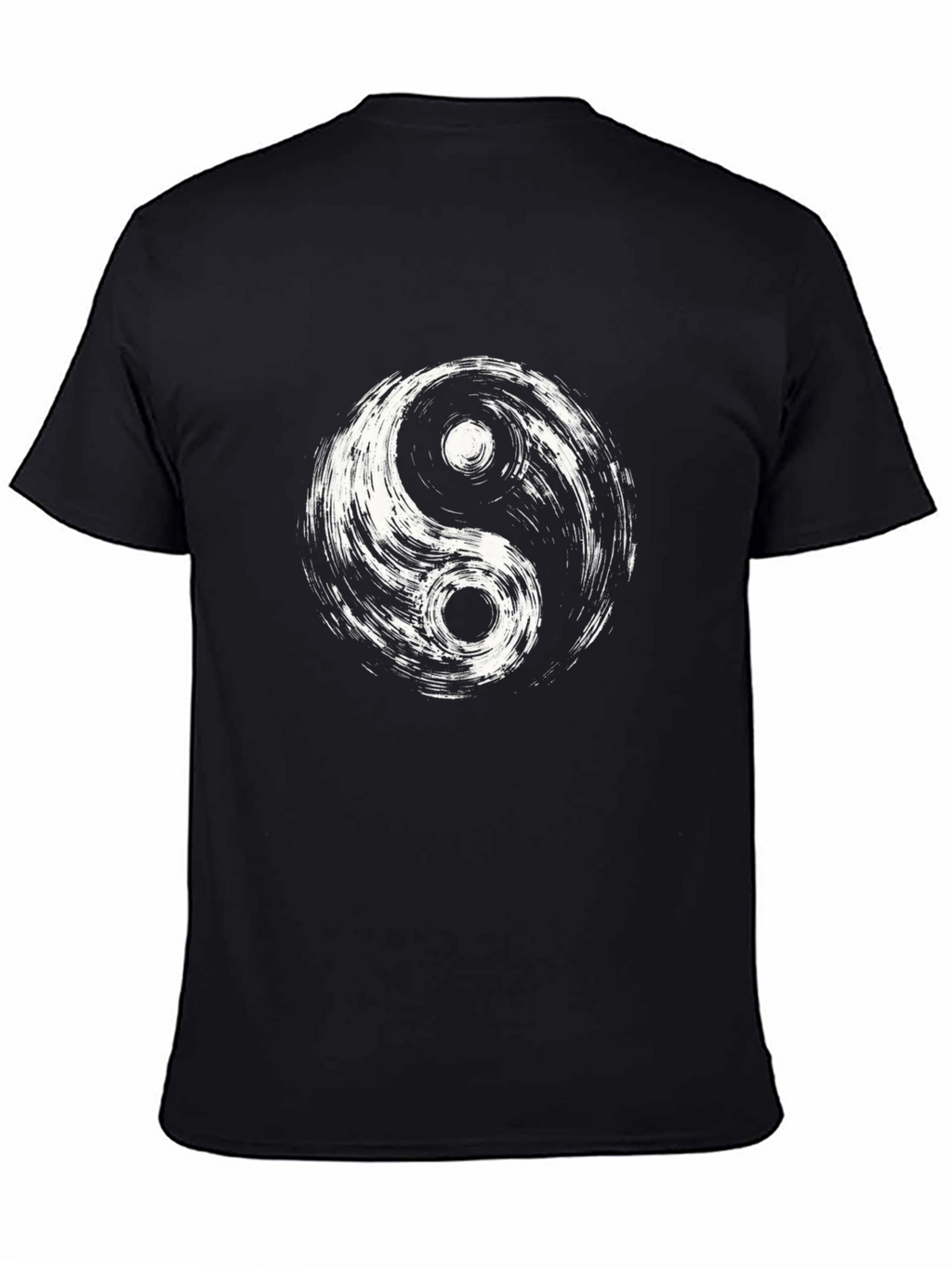Yin Yang Graphic Tee - Black Cotton Blend