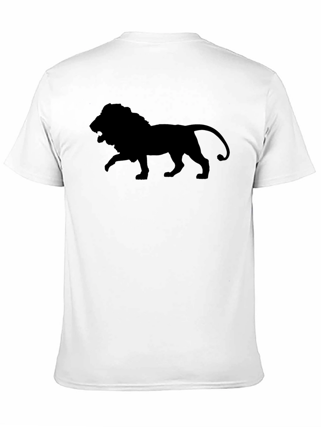 Lion Silhouette Black T-Shirt
