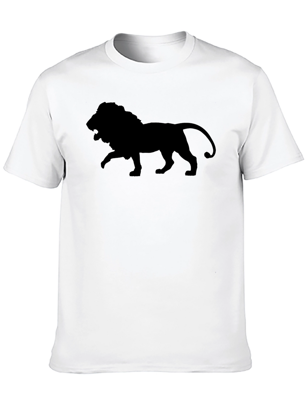 Lion Silhouette Black T-Shirt