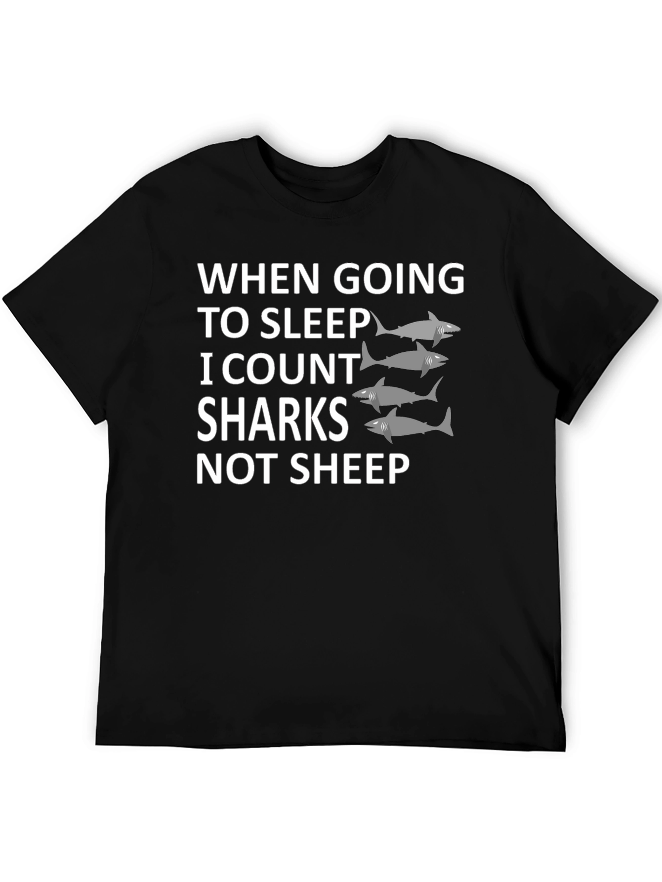 Shark Counting T-Shirt - Unique Sleep Aid Design