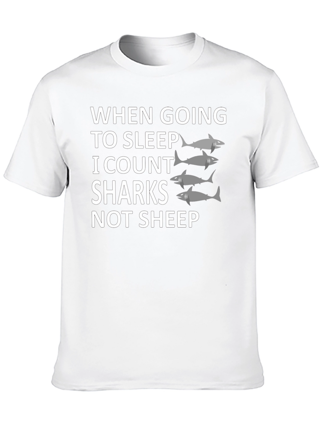 Shark Counting T-Shirt - Unique Sleep Aid Design