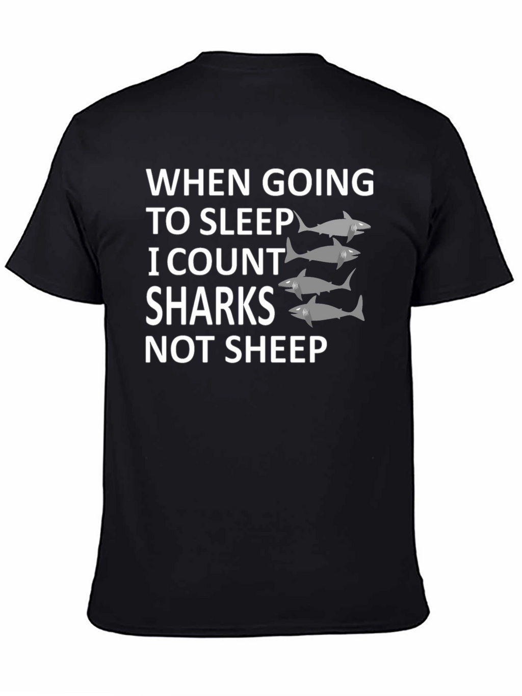 Shark Counting T-Shirt - Unique Sleep Aid Design