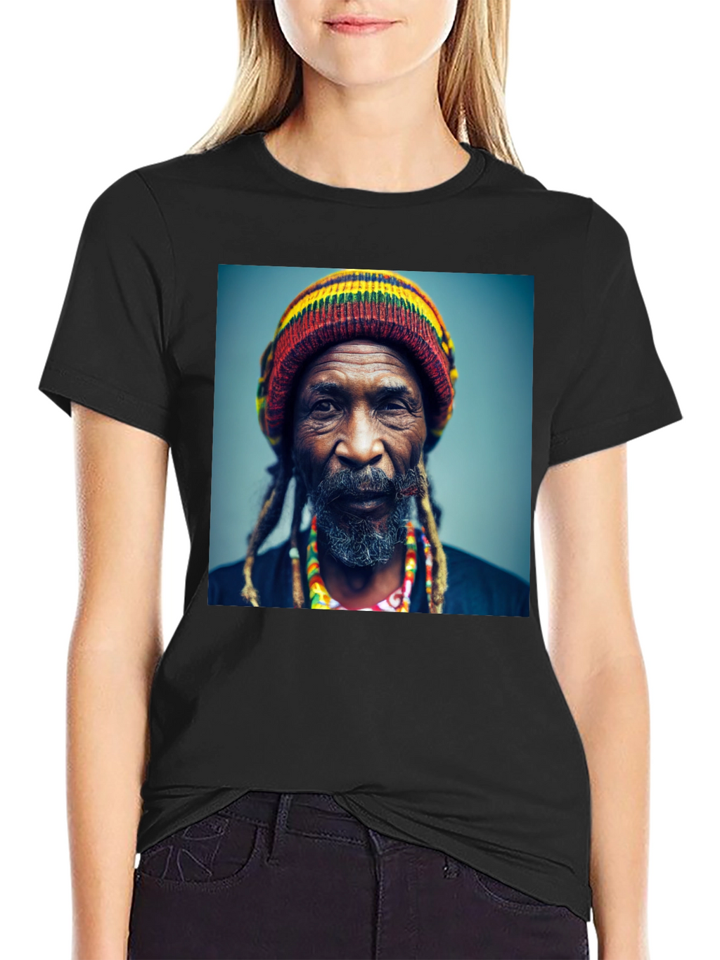 Rasta Man Graphic Tee - Cool Reggae Style