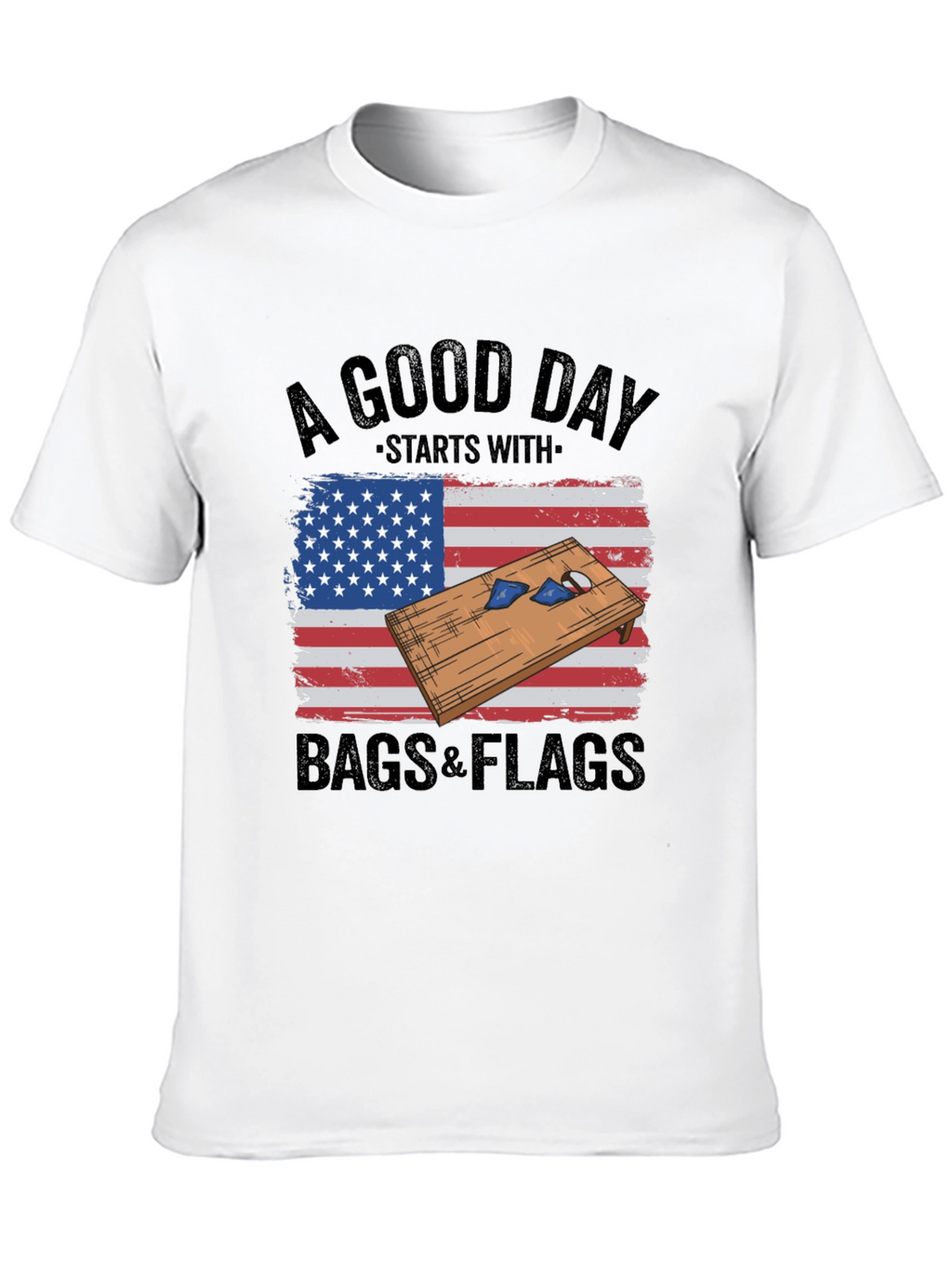 Bags & Flags Graphic T-Shirt