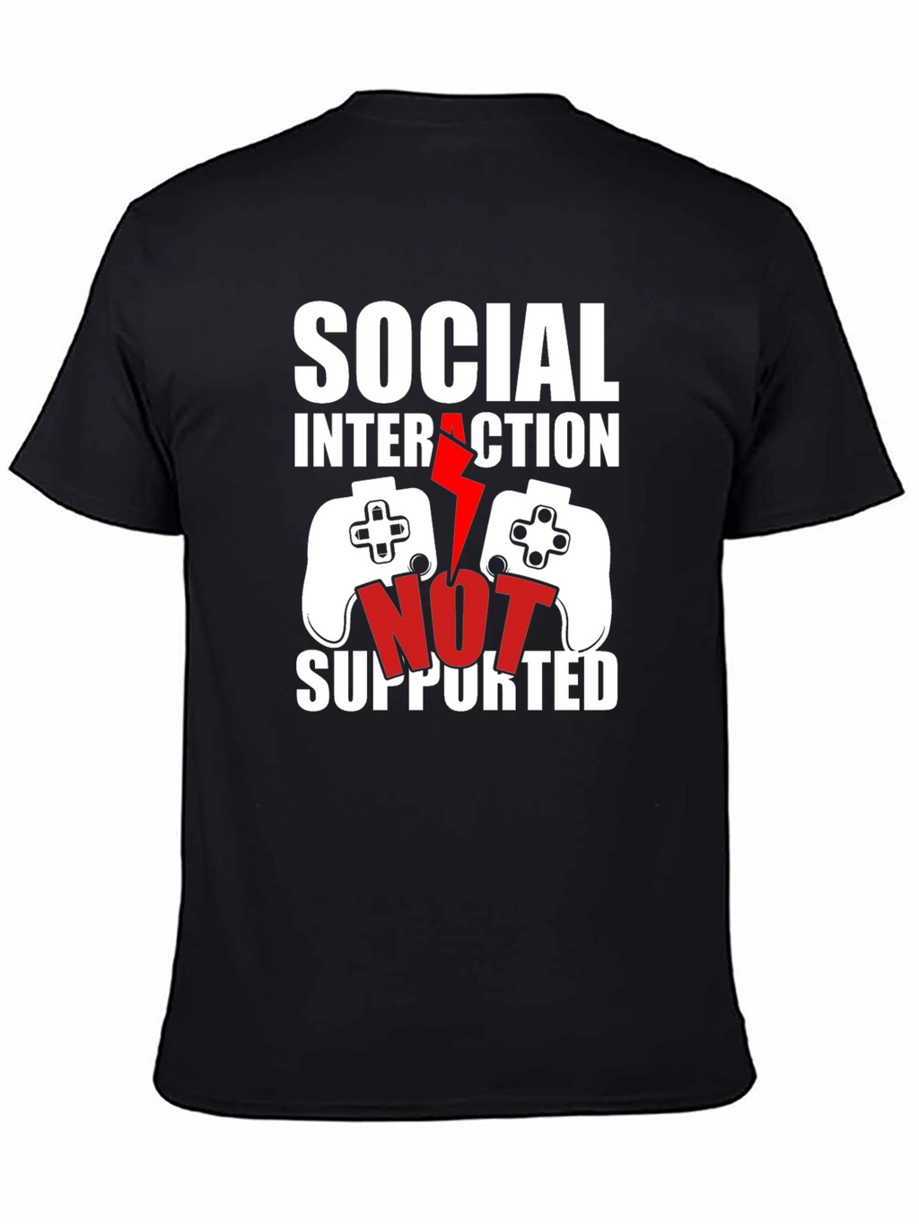 Social Interaction Not Supported Gamer T-Shirt