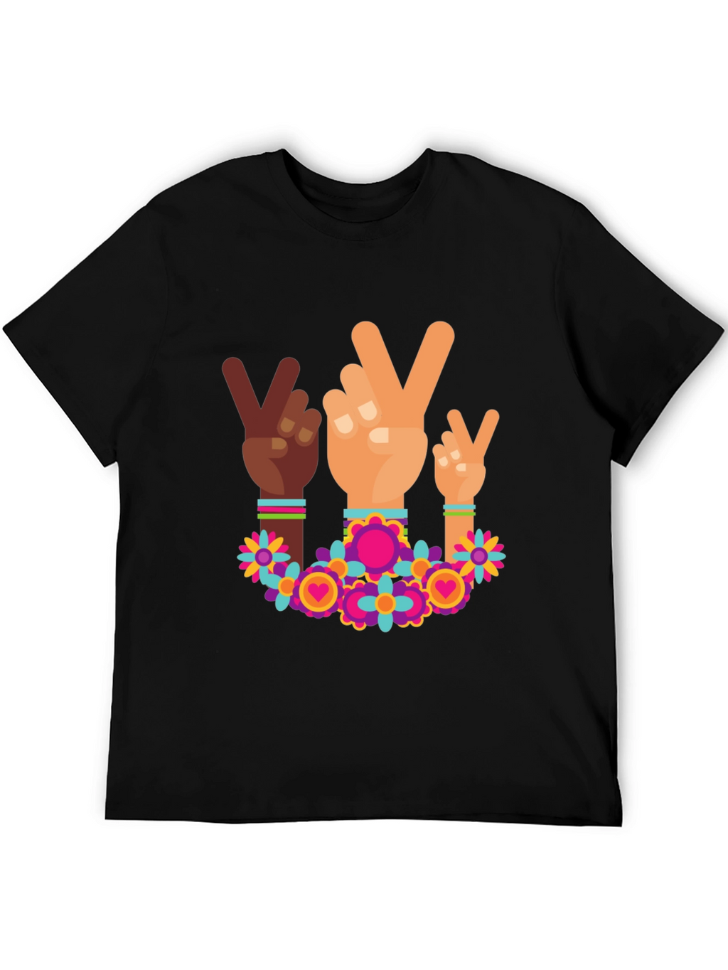 Peace Sign Hands Graphic Tee
