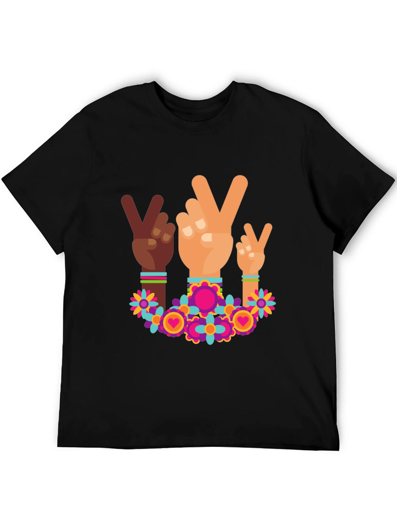 Peace Sign Hands Graphic Tee