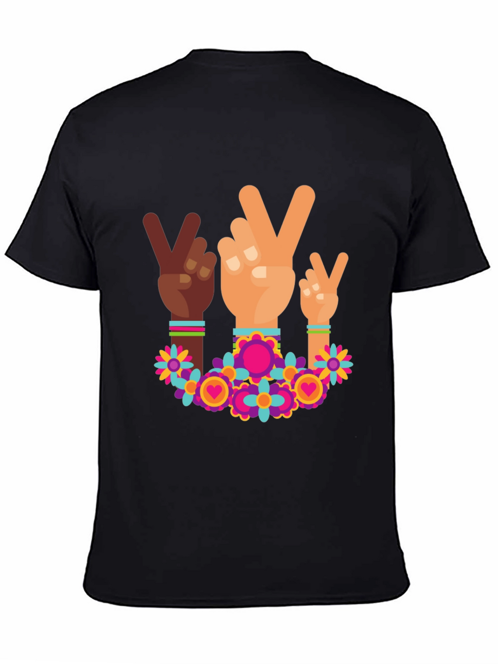 Peace Sign Hands Graphic Tee