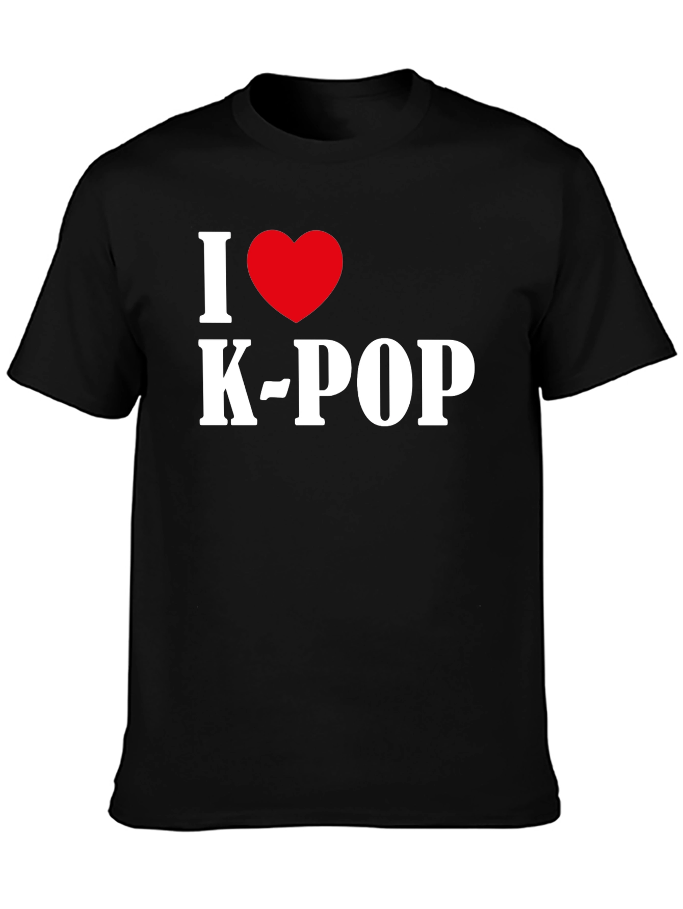 I Heart K-Pop Black T-Shirt