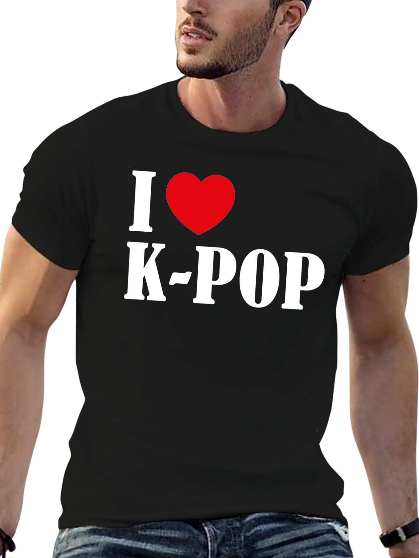 I Heart K-Pop Black T-Shirt