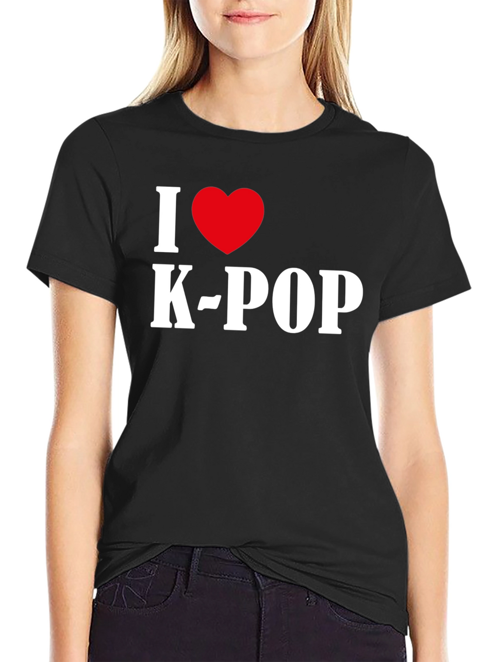 I Heart K-Pop Black T-Shirt