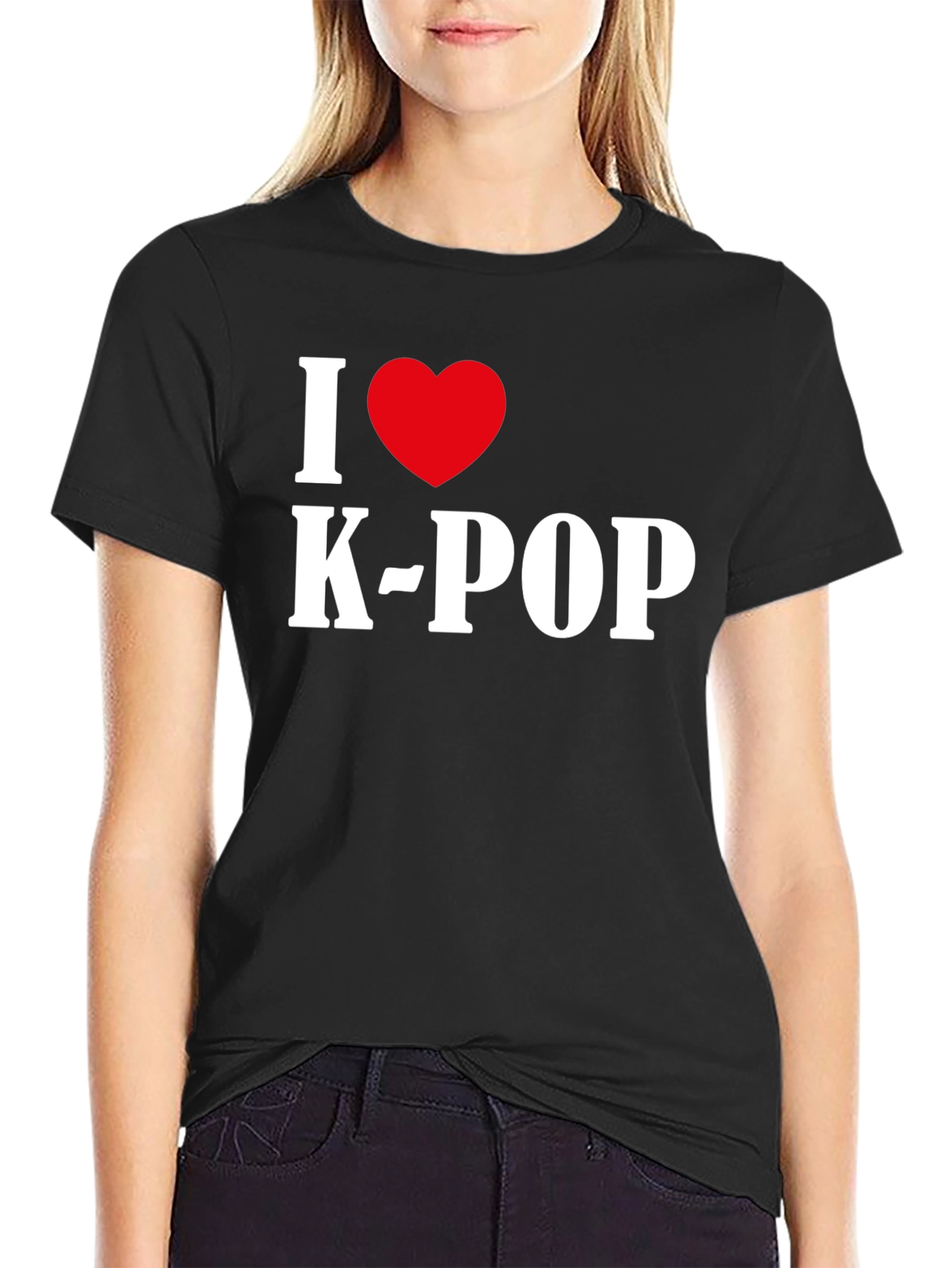 I Heart K-Pop Black T-Shirt