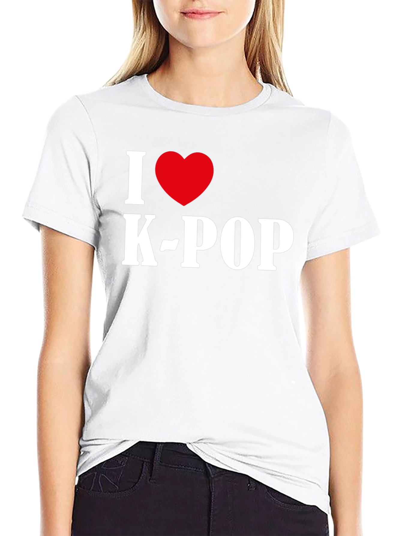 I Heart K-Pop Black T-Shirt