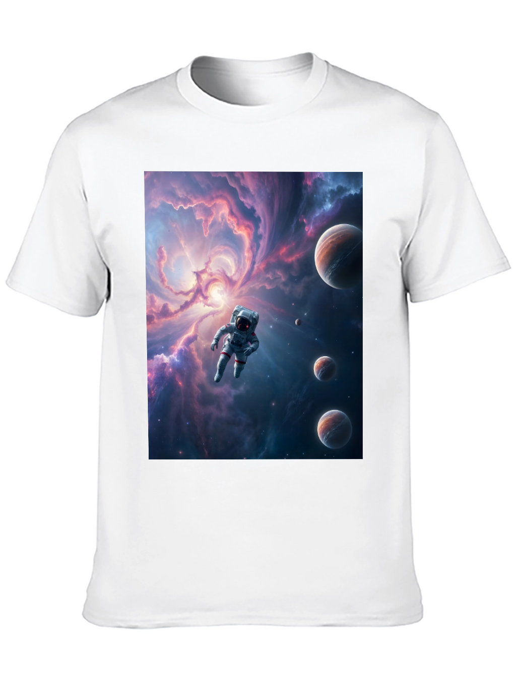 Astronaut Galaxy T-Shirt - Space Traveler Tee