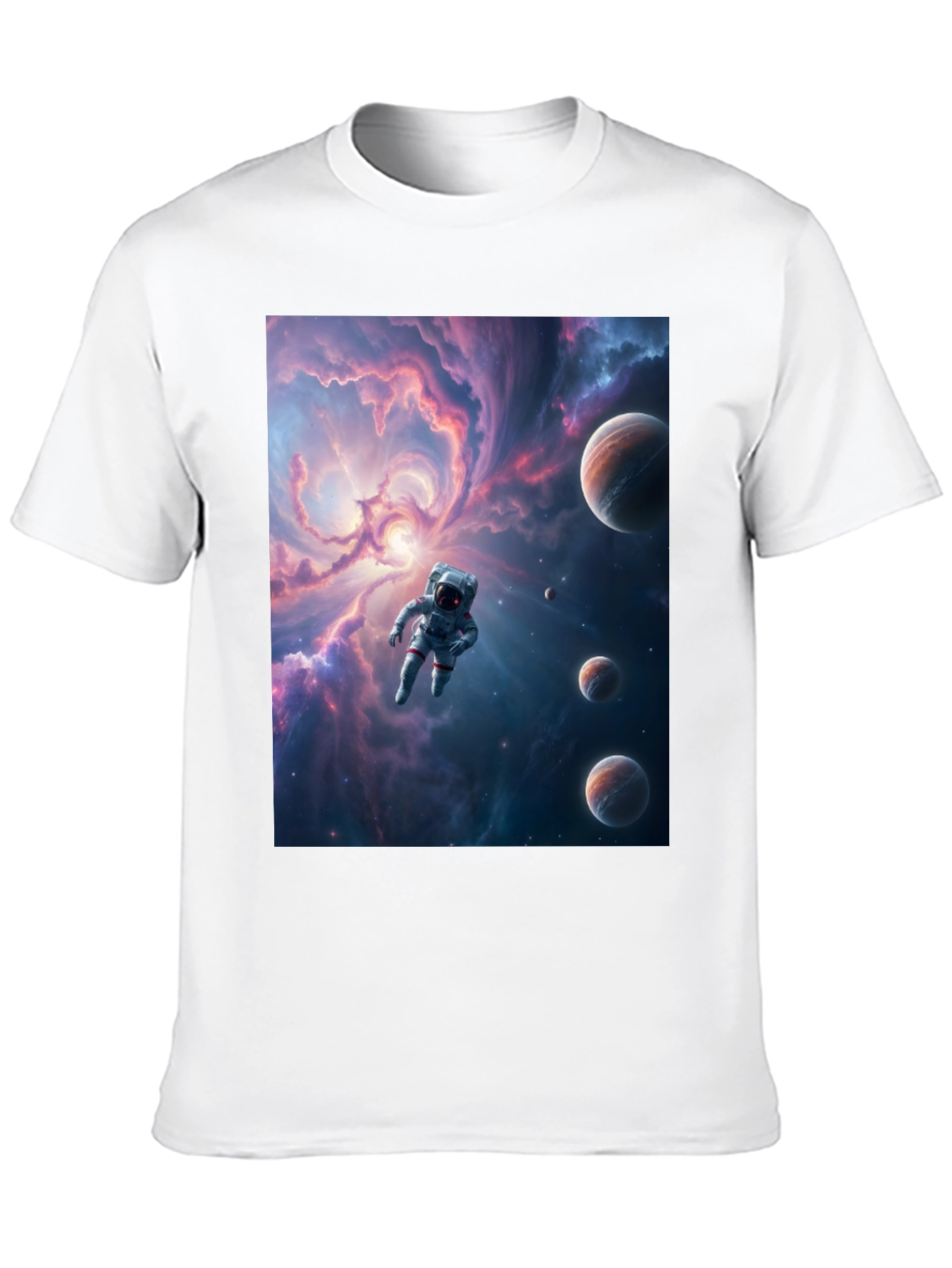 Astronaut Galaxy T-Shirt - Space Traveler Tee