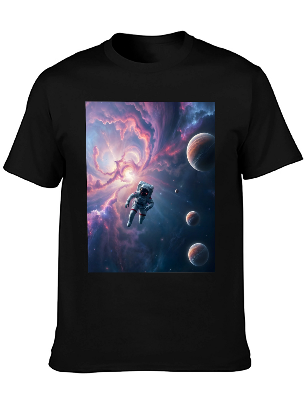 Astronaut Galaxy T-Shirt - Space Traveler Tee