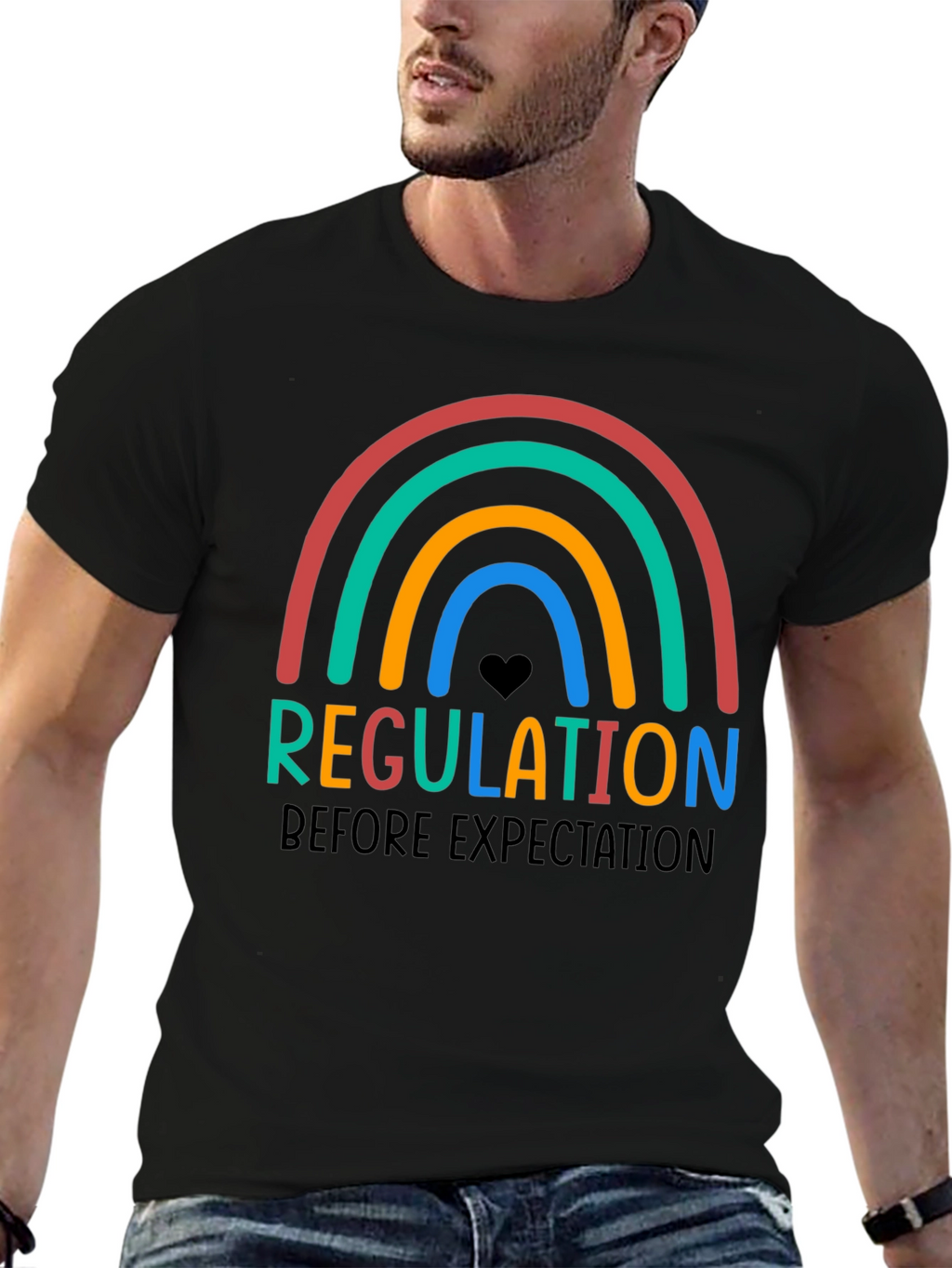 Regulation Before Expectation Rainbow T-Shirt
