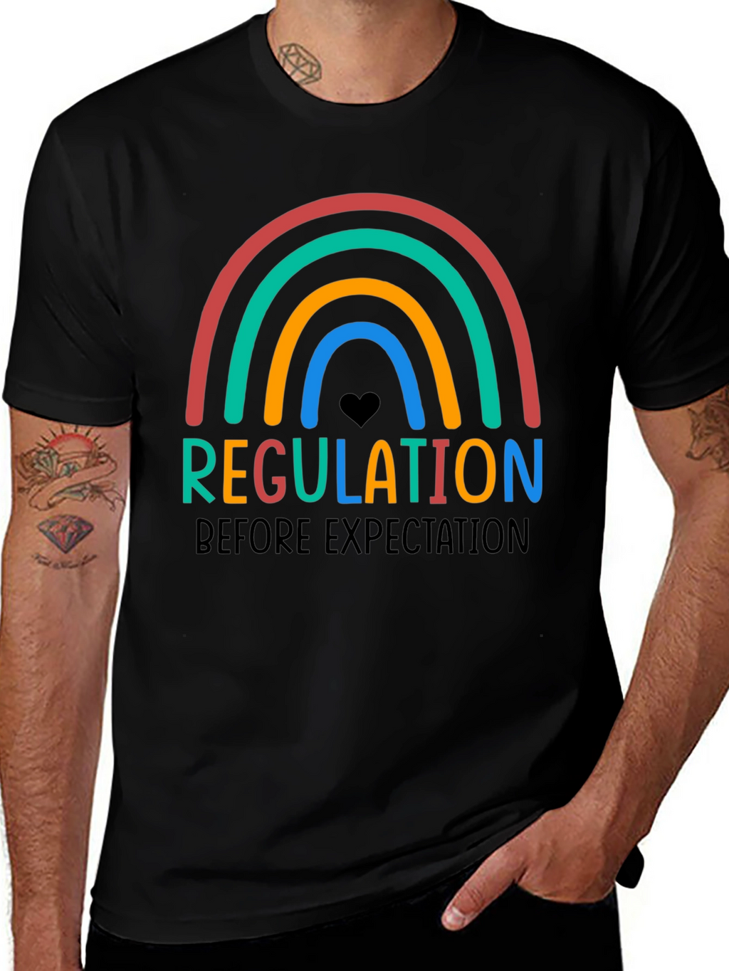 Regulation Before Expectation Rainbow T-Shirt