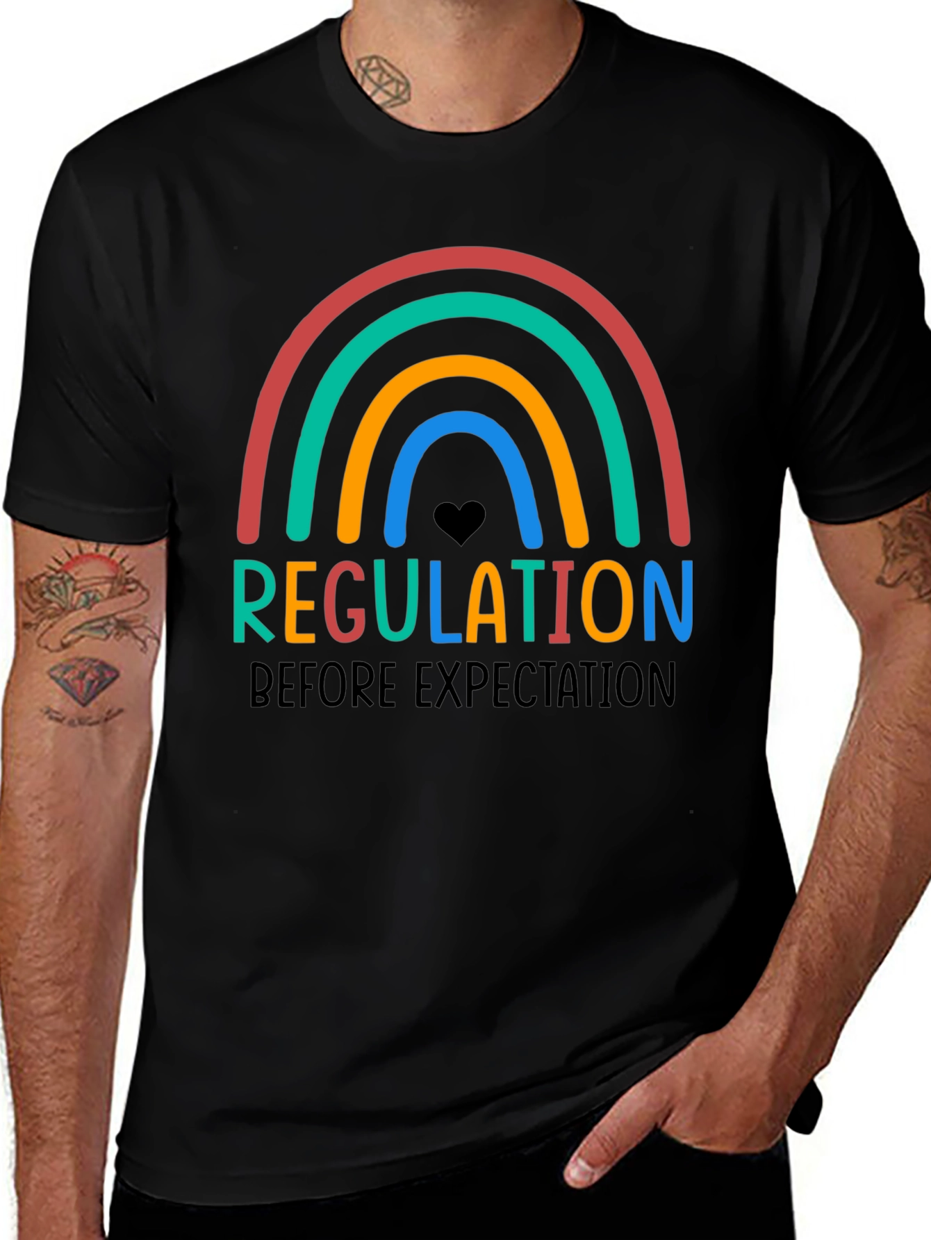 Regulation Before Expectation Rainbow T-Shirt