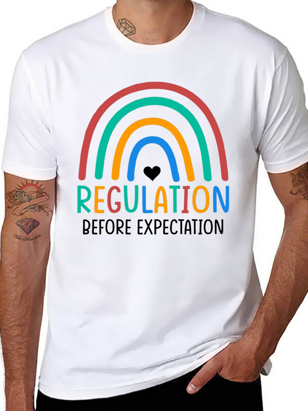 Regulation Before Expectation Rainbow T-Shirt