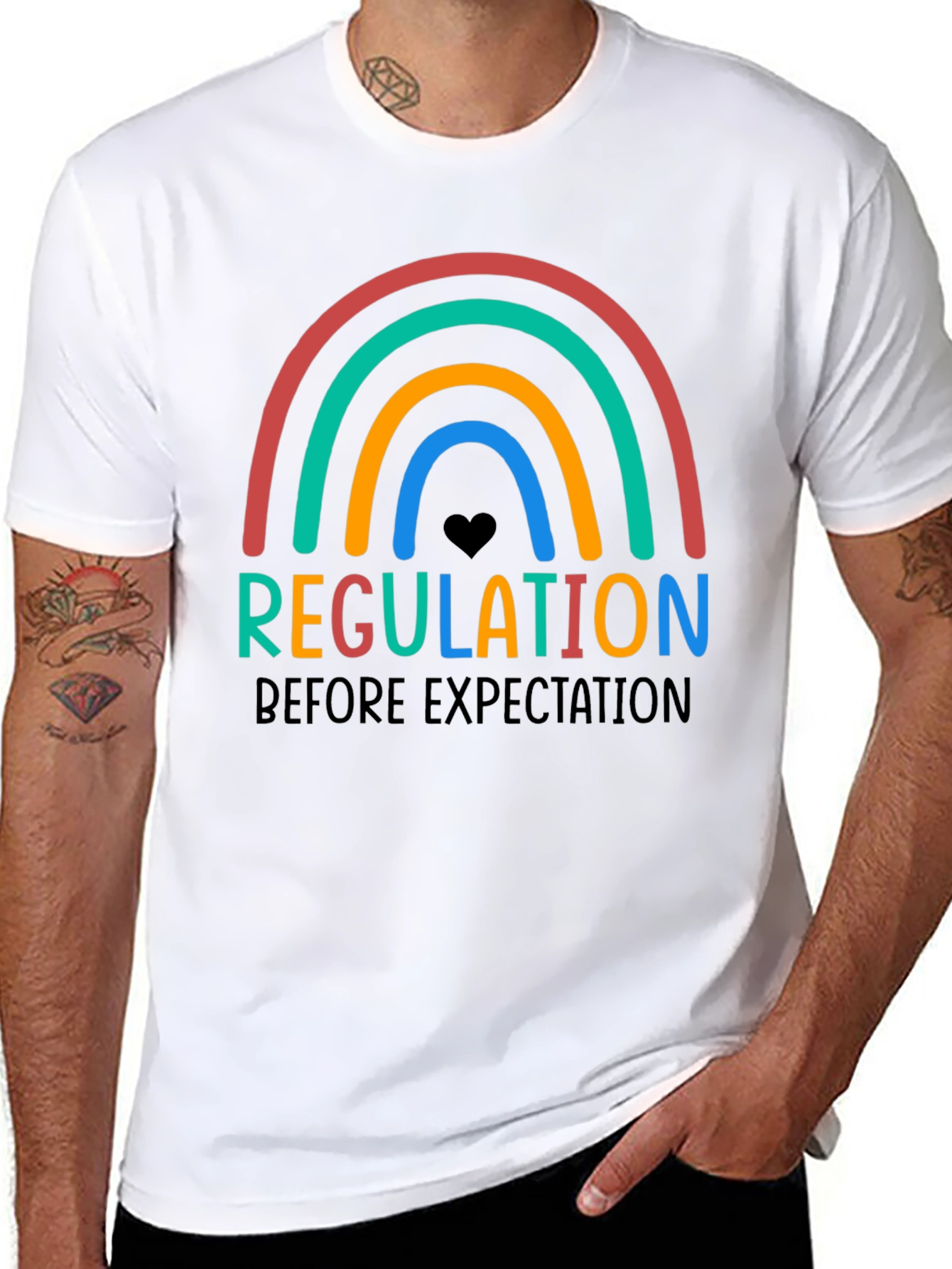 Regulation Before Expectation Rainbow T-Shirt